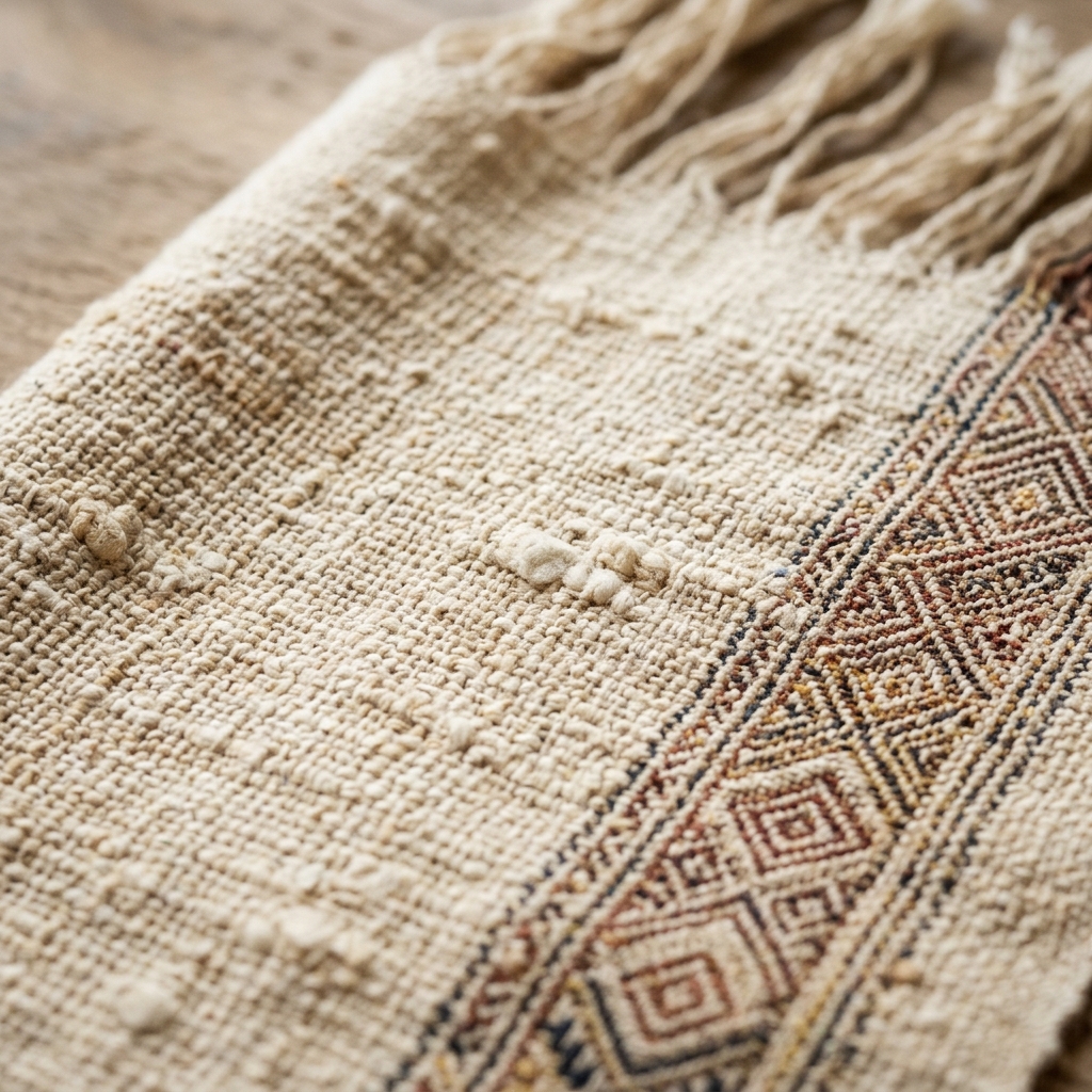 Nepalese Handwoven Fabric Close-up